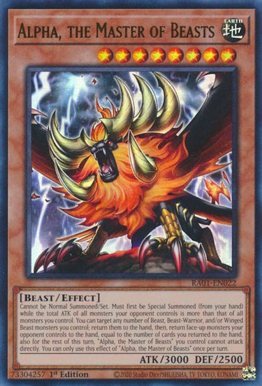 Alpha, the Master of Beasts (UR) | RA01-EN022